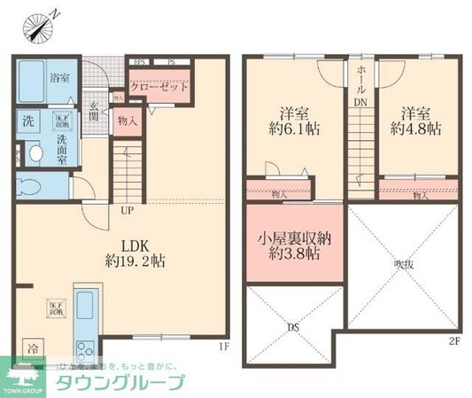 カーサクラーノの物件間取画像